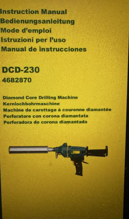 Masina de carotat REFCO DCD-230 pentru montaj aer conditionat - Carotare profesionala in beton - Imagine 2