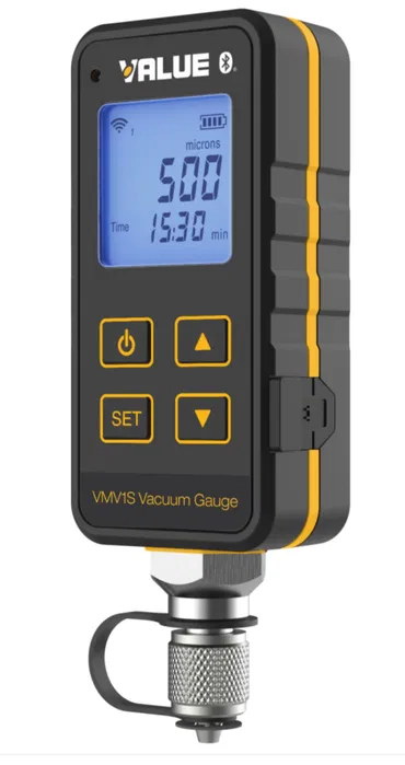 Vacuumetru digital VALUE VMV-1S cu Bluetooth pentru aer conditionat si instalatii frigorifice