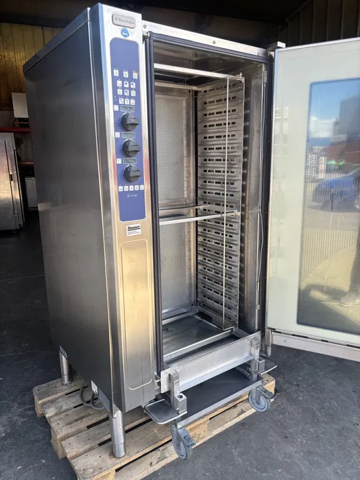 Cuptor profesional cu aburi 20 tavi GN 1/1 cu carucior pentru restaurant, cantina, catering si HoReCa - Imagine 3