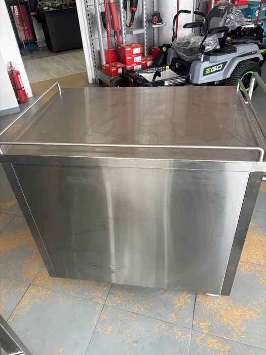 Carucior profesional inox pentru servire si depozitare cu sertare pentru HoReCa