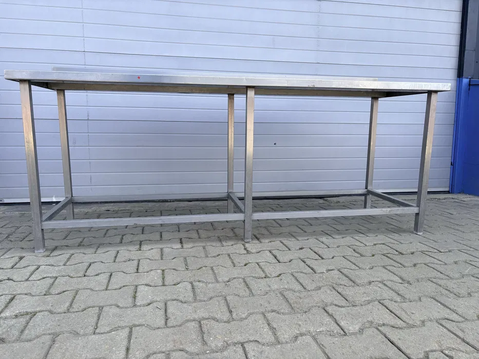 Masa de lucru inox profesionala cu raft inferior pentru restaurant, fast-food, laborator si HoReCa - Imagine 2