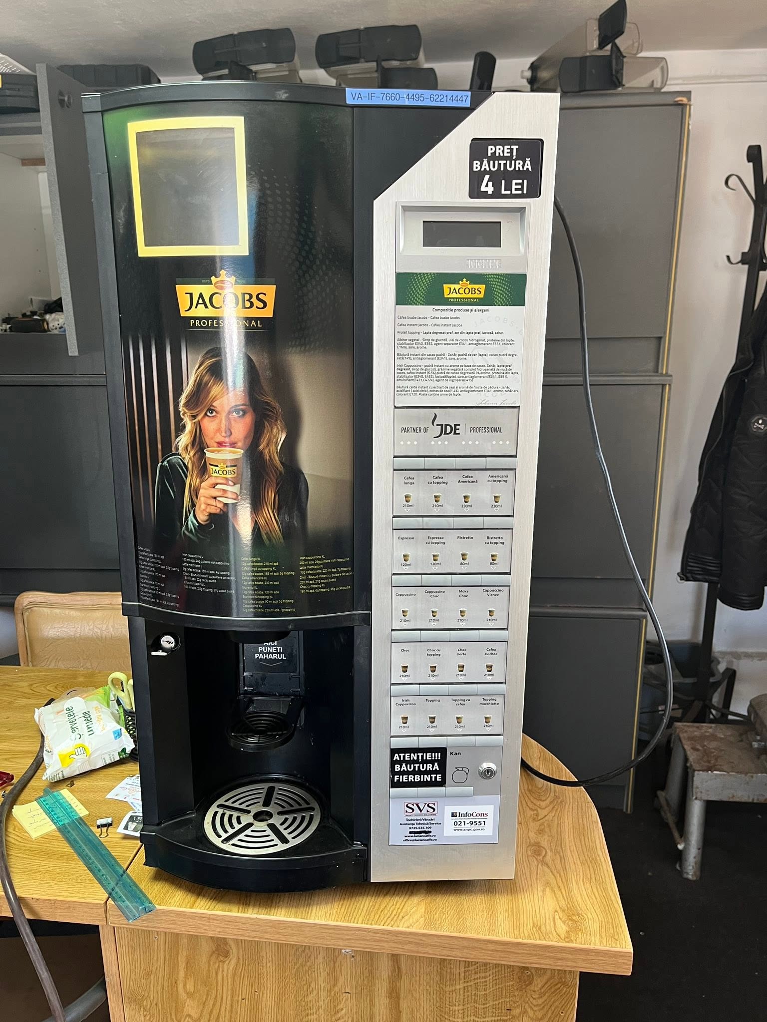 Automat profesional de cafea Wittenborg 7100 - Reconditionat, garantie 6 luni - Imagine 2