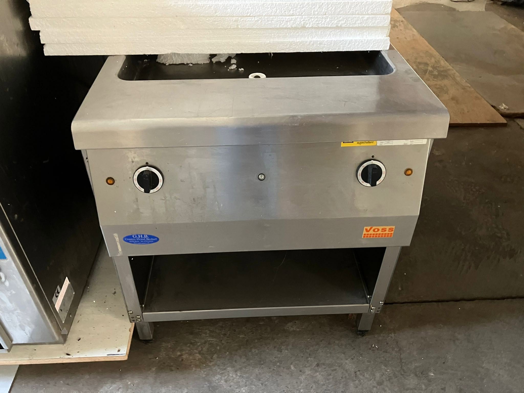 Friteuza profesionala electrica dubla Voss din inox pentru restaurante