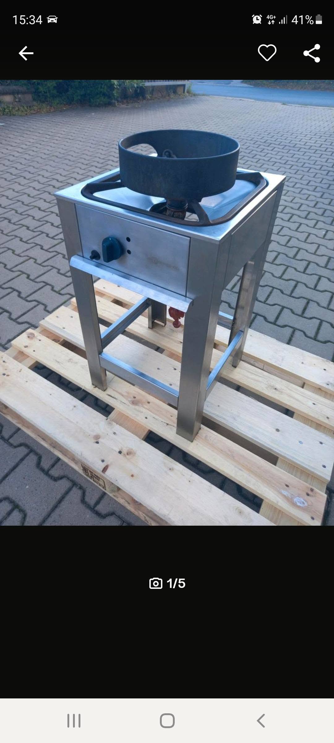 Arzator profesional Wok pe gaz – inox, putere mare pentru restaurante asiatice si fast-food