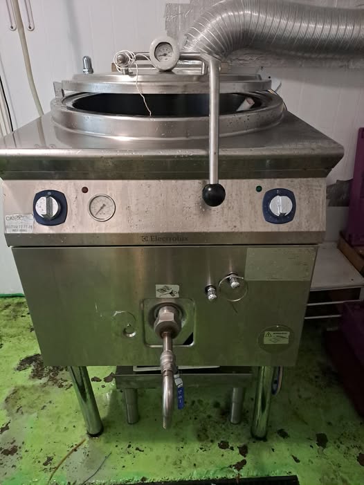 Cazan profesional de fierbere Electrolux – 150 litri, inox, pe gaz