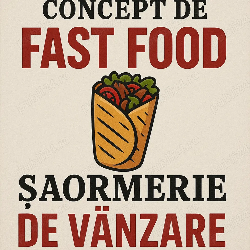 Afacere la cheie Fast Food - Shaorma & Kebab | Spatiu complet utilat, clienti formati, Glovo, Wolt, Bolt Food