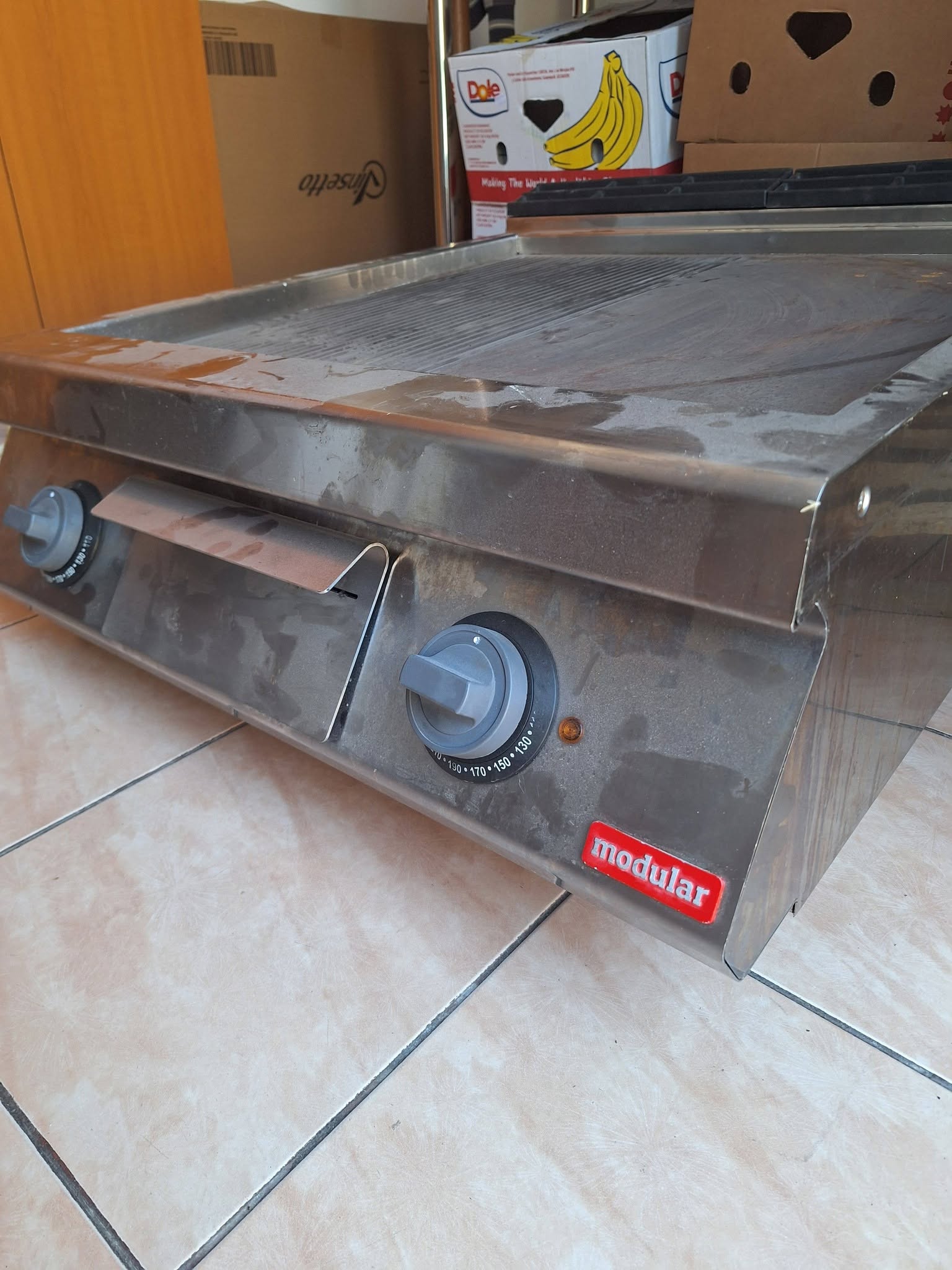 Plita Electrica Profesionala Modular Italy 380V - Grill Neted si Striat pentru Restaurante, Fast Food si Hoteluri