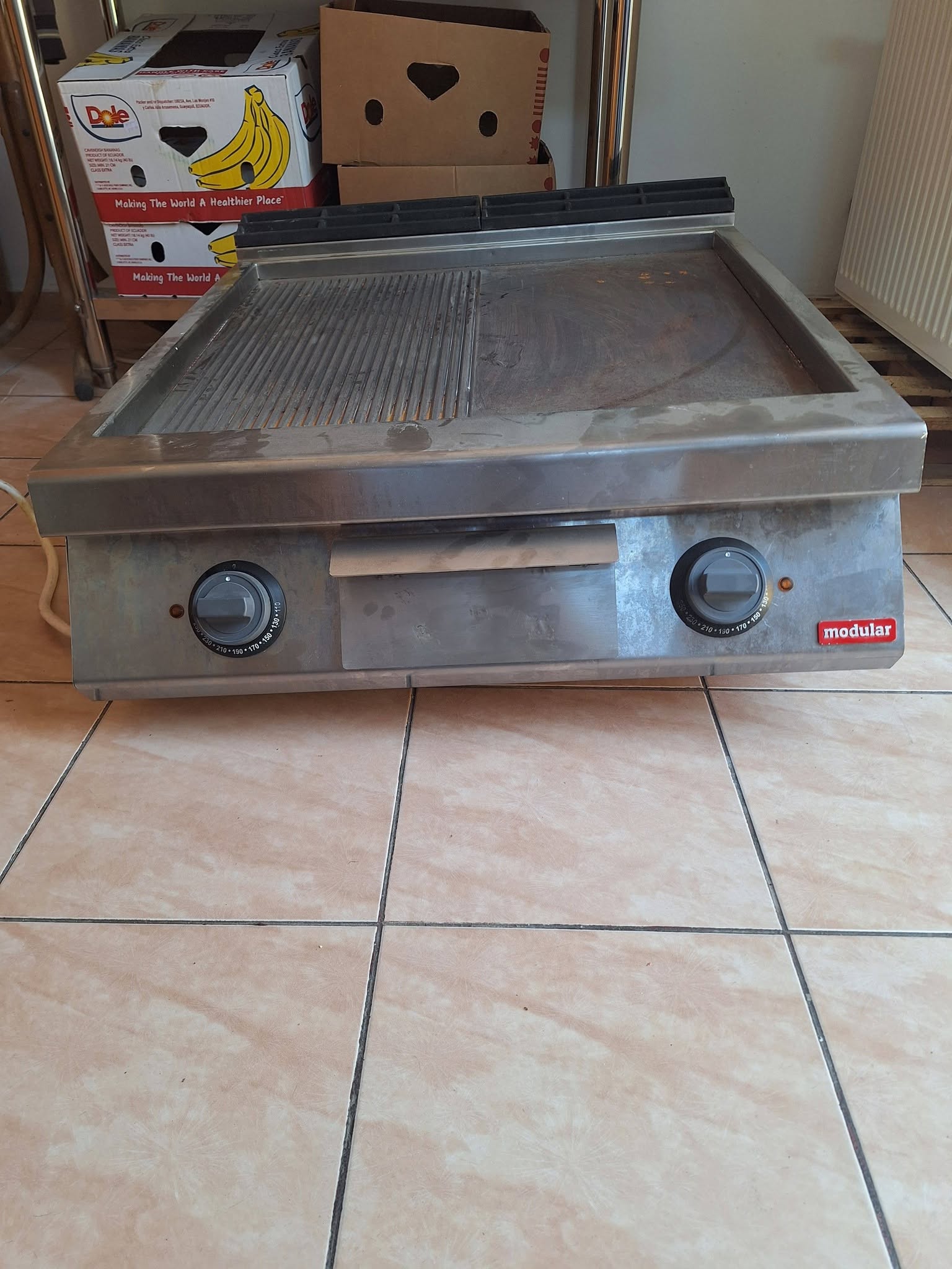Plita Electrica Profesionala Modular Italy 380V - Grill Neted si Striat pentru Restaurante, Fast Food si Hoteluri - Imagine 3