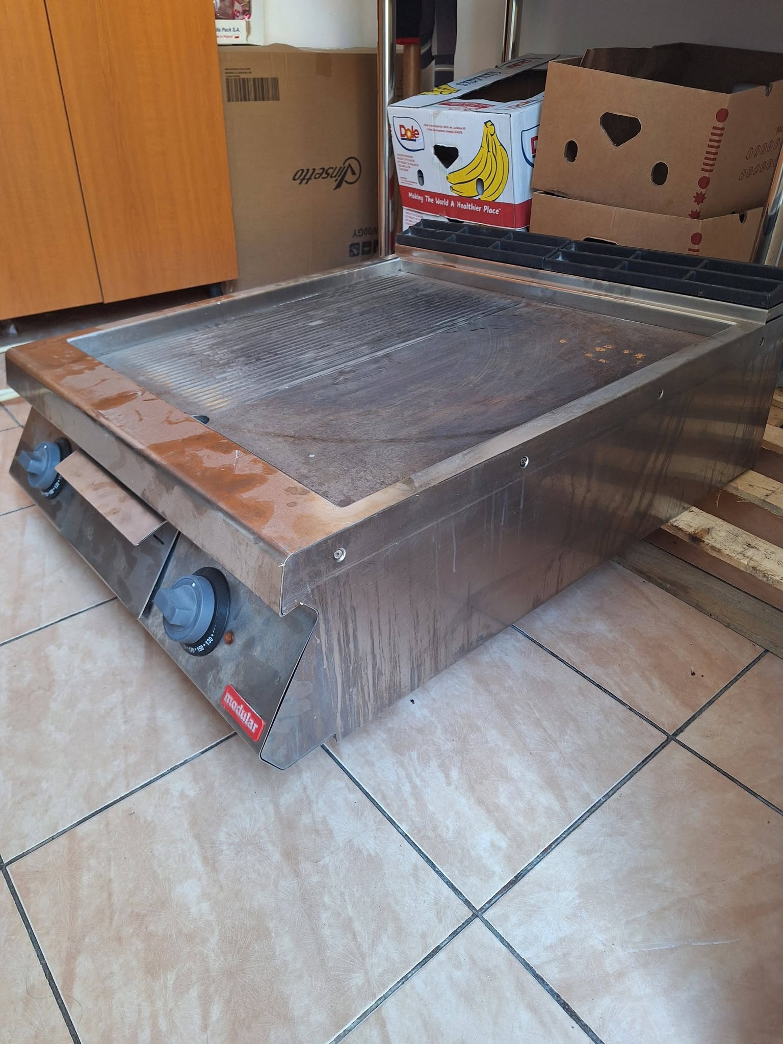 Plita Profesionala Fry Top Modular Italy 380V - Suprafata Mixta Neteda si Striata, Ideala pentru Bucatarii HoReCa - Imagine 2
