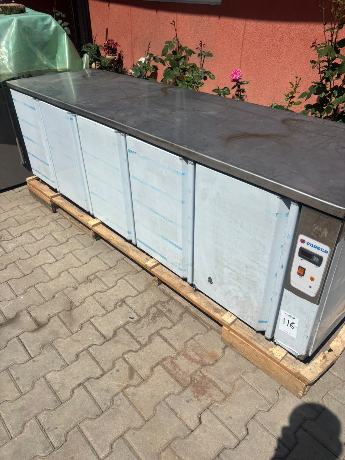 Masă frigorifică profesională CORECO – 5 uși – inox – stare excelentă - Imagine 2