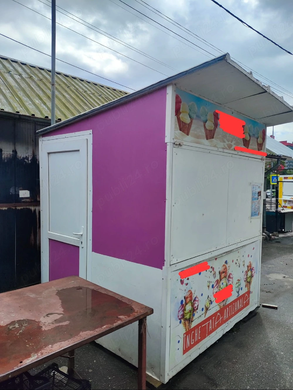 Chiosc comercial 2x2 m din panouri sandwich | Chiosc pentru cafea, inghetata, fast-food si street food - Imagine 2