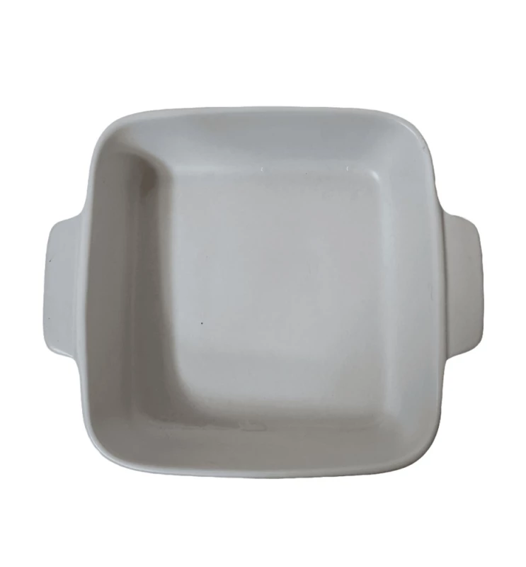 Vas termorezistent alb pentru gatire si servire, 25.7 x 16 x 7.7 cm