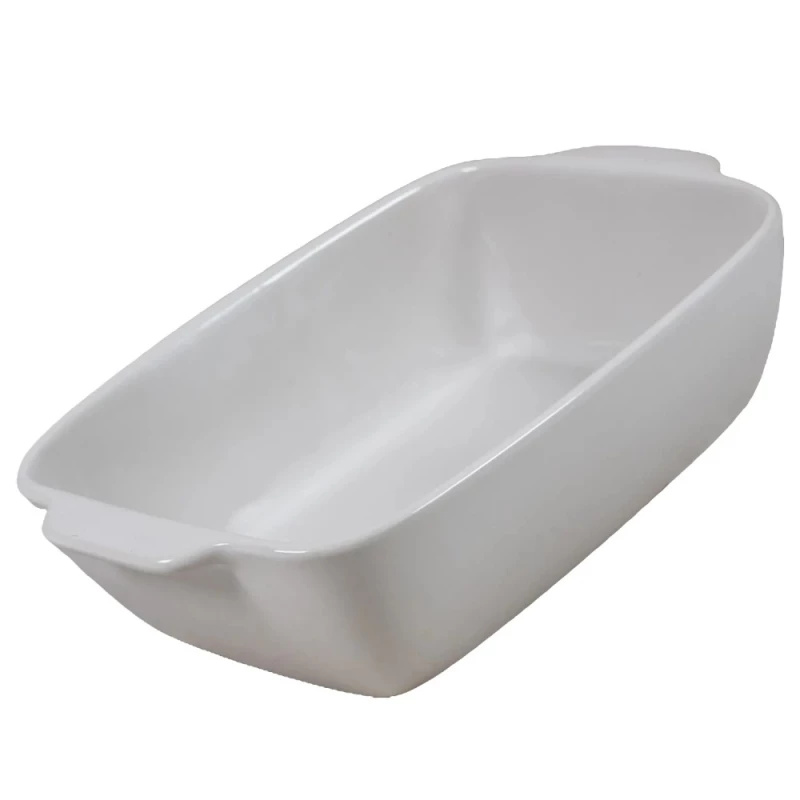 Vas termorezistent alb pentru gatire si servire, 25.7 x 16 x 7.7 cm - Imagine 2