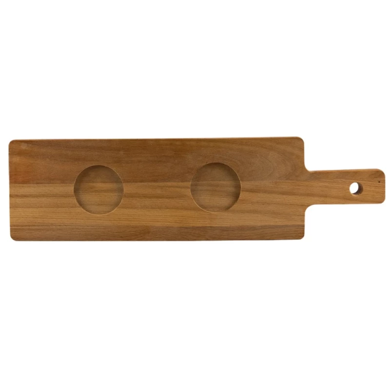 Platou din lemn Cesiro cu maner pentru servire, 460 x 125 x 15 mm - Imagine 2