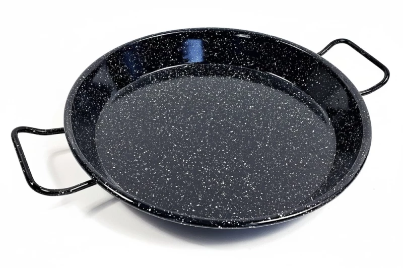 Tigaie Paella Profesională Ferometal 30 cm din Oțel Emailat – 4 Porții | Ideală pentru Restaurante, Terase și Catering - Imagine 2