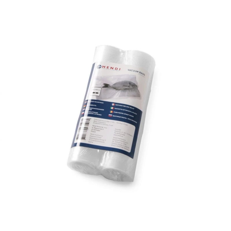 Set 2 Role Pungi Vacuum Gofrate Hendi 200 x 6000 mm – 75 Microni | Pungi pentru Aparate de Vidat Profesionale - Imagine 4