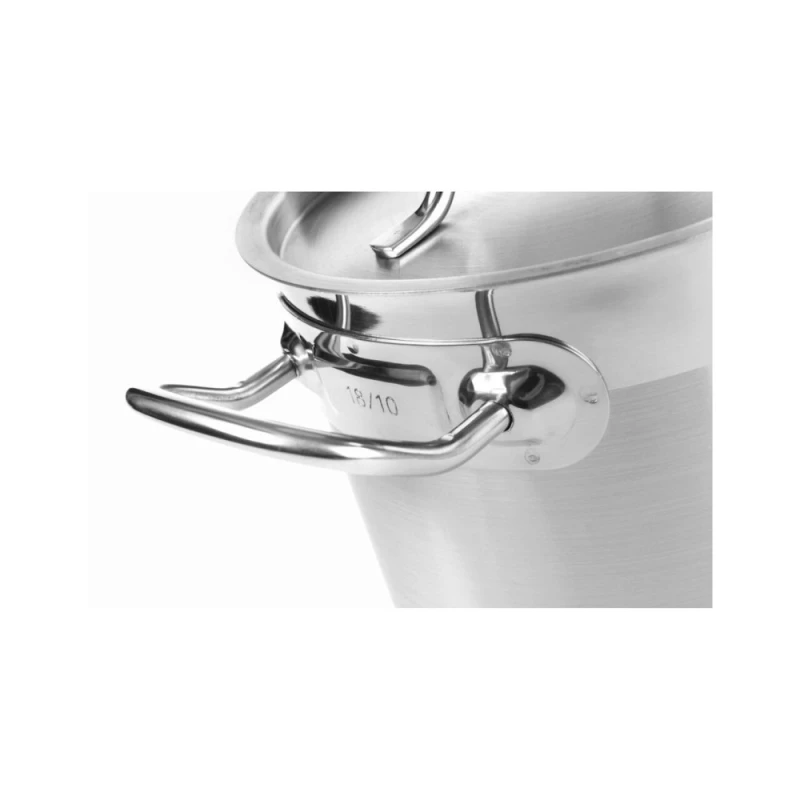Oală Profesională Inox Hendi Kitchen Line 9 Litri cu Capac – Compatibilă Inducție | HoReCa - Imagine 3