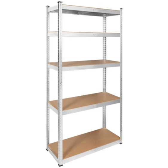Raft Metalic Profesional 180x90x40 cm, 5 Polite MDF, Capacitate 750 kg, Otel Galvanizat Rebel RB-1251 - Imagine 4