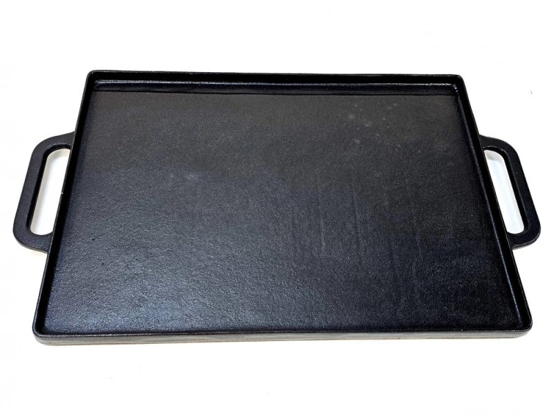 Gratar Profesional din Fonta Guison 35x50 cm, 2 Suprafete de Gatit, 5 mm Grosime, Fabricat in Spania