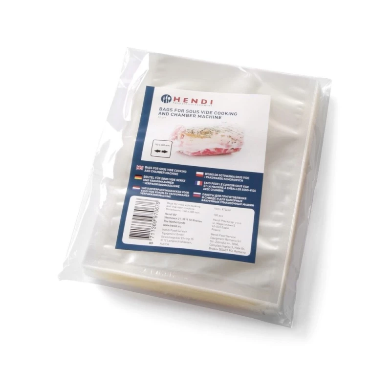 Set 2 Role Pungi Vacuum Gofrate Hendi 280x6000 mm 75 Microni pentru Aparate de Vidat Profesionale - Imagine 5