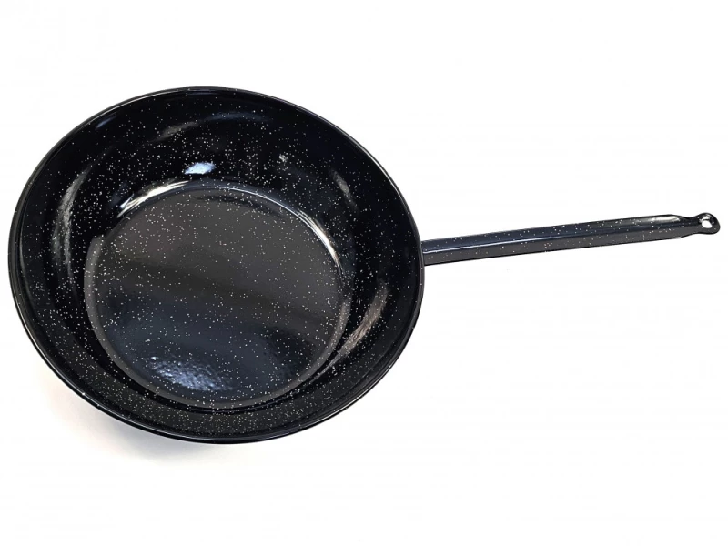 Tigaie Profesională pentru Prăjit 40 cm Garcima – 8,9 Litri, Oțel Emailat, Mâner Lung, HoReCa - Imagine 3