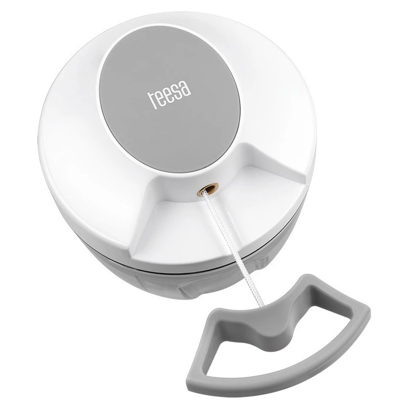 Tocător Manual Legume și Fructe 650 ml Teesa TSA0198 – Chopper cu 3 Lame din Inox, Fără BPA - Imagine 2