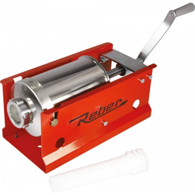 Masina manuala de făcut carnati Reber 8950 N – 5 kg, inox AISI 304, model orizontal - Imagine 2