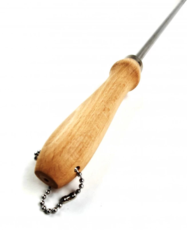 Paletă profesională pentru paella Garcima – inox, mâner din lemn, 100 cm
