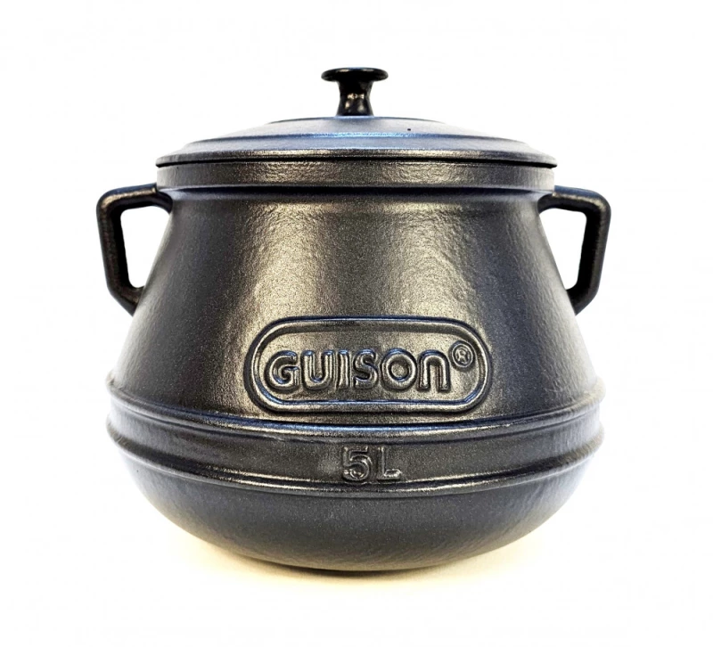 Oala din Fonta Emailata 5 Litri cu Capac Guison pentru Slow Cooking, Inductie, Gaz si Cuptor - Imagine 4