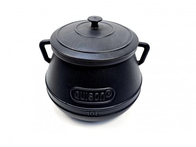 Oala din Fonta Emailata 10 Litri cu Capac Guison pentru Gatit Profesional, Slow Cooking, Inductie si Gaz - Imagine 2