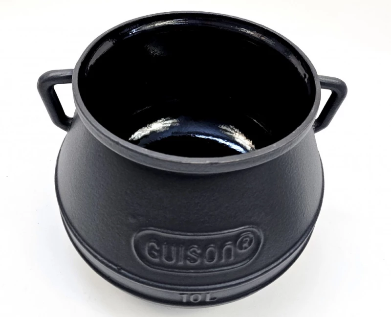 Oala din Fonta Emailata 10 Litri cu Capac Guison pentru Gatit Profesional, Slow Cooking, Inductie si Gaz - Imagine 4