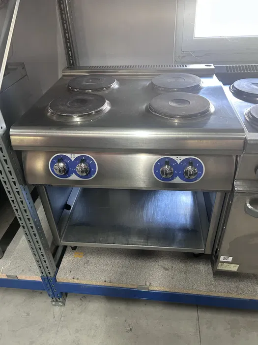 Aragaz electric profesional Bonnet cu 4 plite, echipament HoReCa 380V pentru bucatarii profesionale - Imagine 3