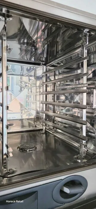 Convectomat Rational profesional 6 tavi pe gaz, cuptor HoReCa GN 1/1 pentru restaurante si catering