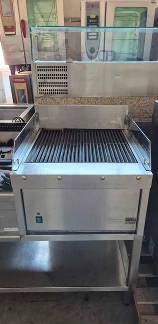 Grill profesional pe gaz cu roca vulcanica pentru restaurant fast food catering HoReCa - Imagine 3
