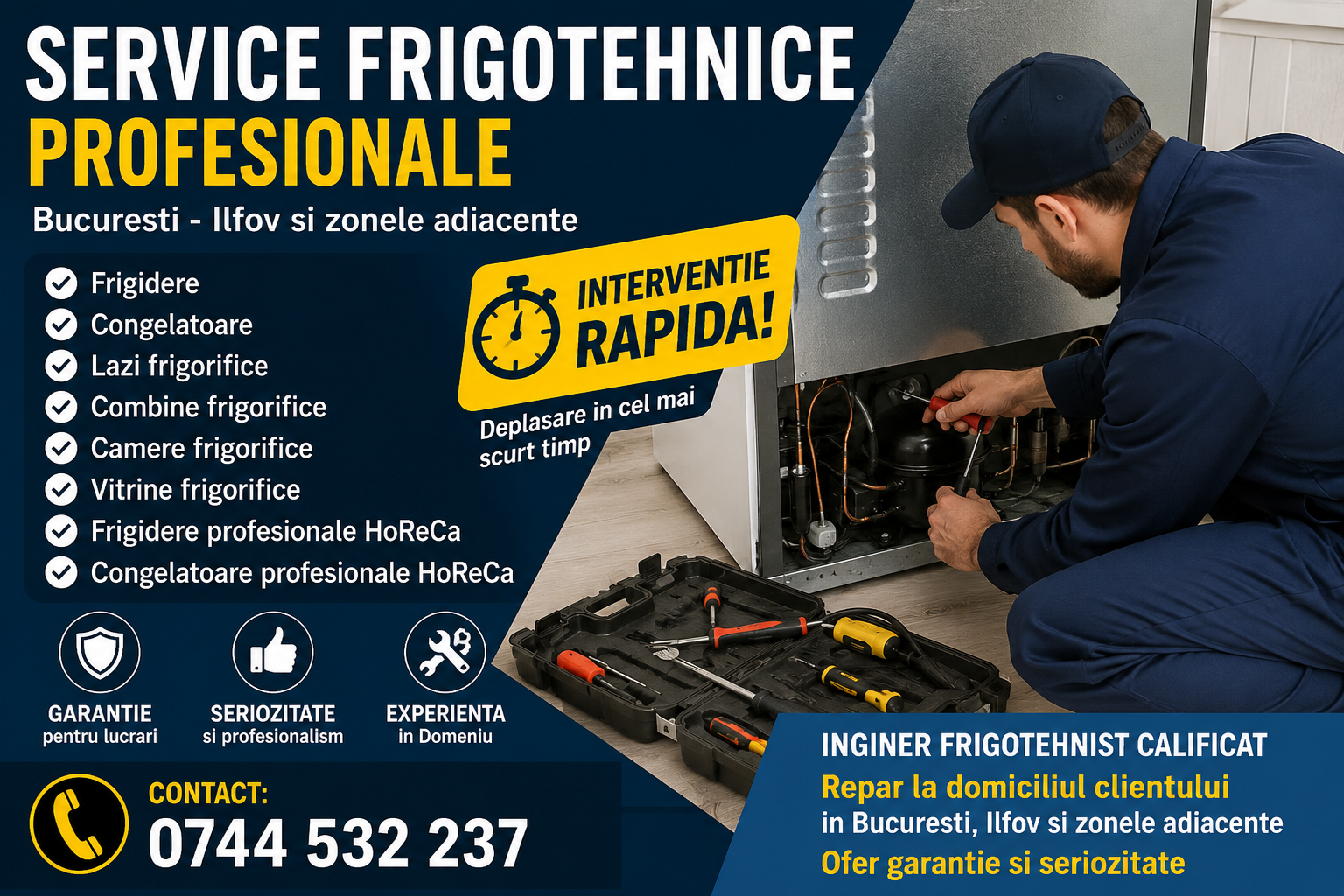 Service Frigotehnice Profesionale Bucuresti - Ilfov