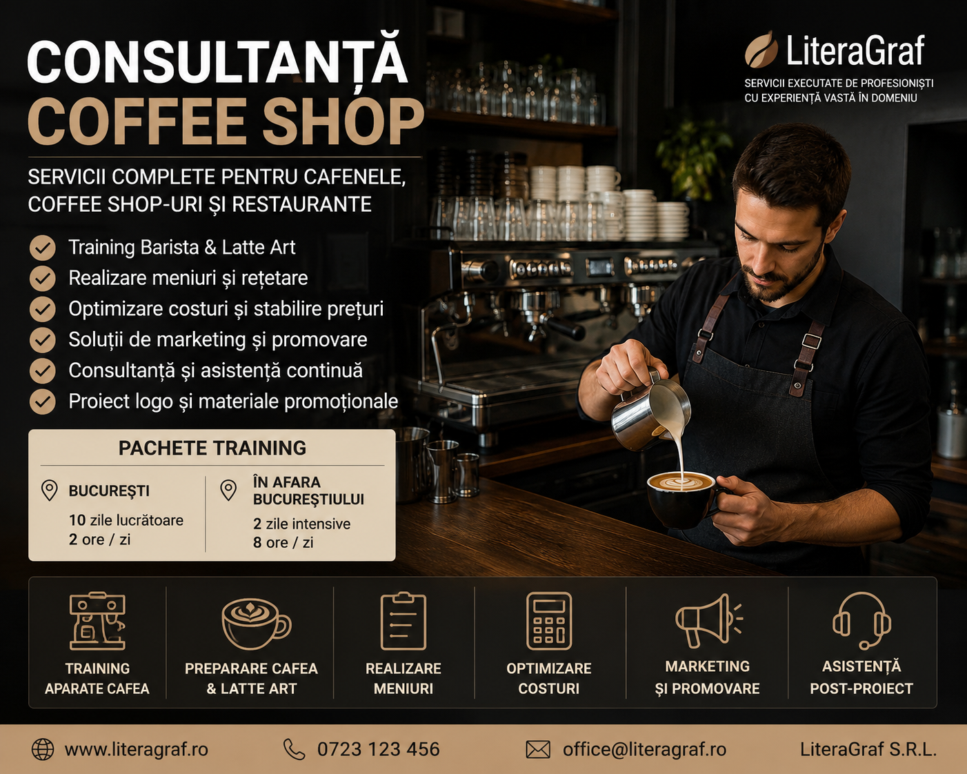 Consultanta Profesionala pentru Coffee Shop-uri, Cafenele si Restaurante