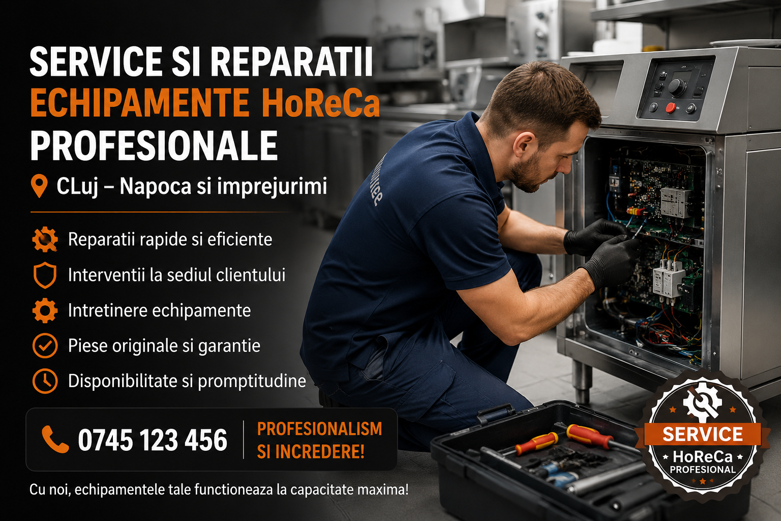 Service si Reparatii Echipamente HoReCa Profesionale - Cluj